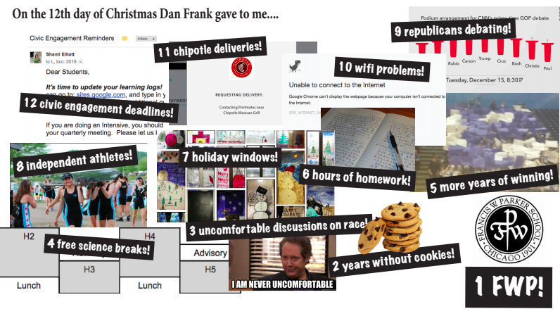 On the 12th Day of Christmas Dan Frank Gave to me...