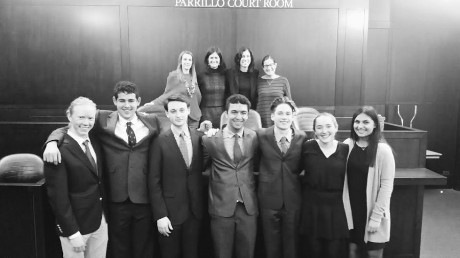 The Civil Liberties class at the Northwestern University Law School Parrillo Courtroom. Photo courtesy of Samantha Sacks.