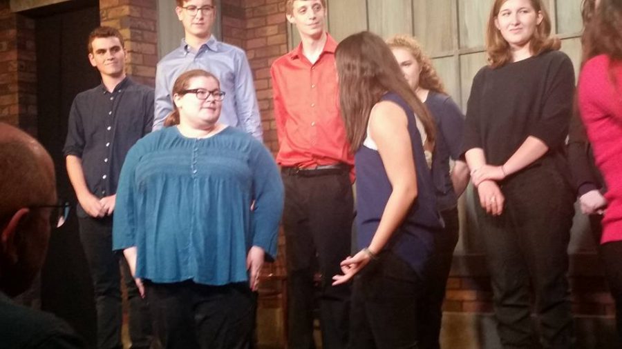 Molly Weinberg and other Chicago teenagers perform improv skits as part of the Second City Teen House Ensemble.