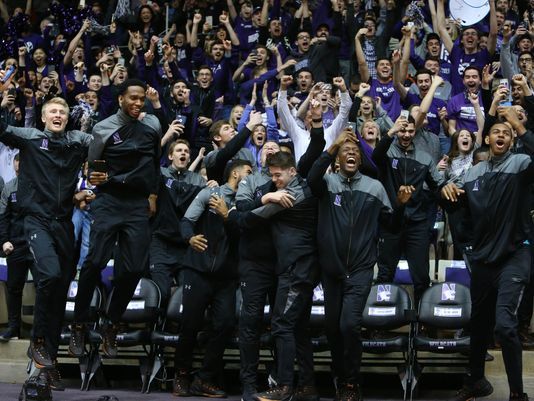 The Northwestern basketball team was excited about being chosen for the first time as a seed in the March Madness tournament.
