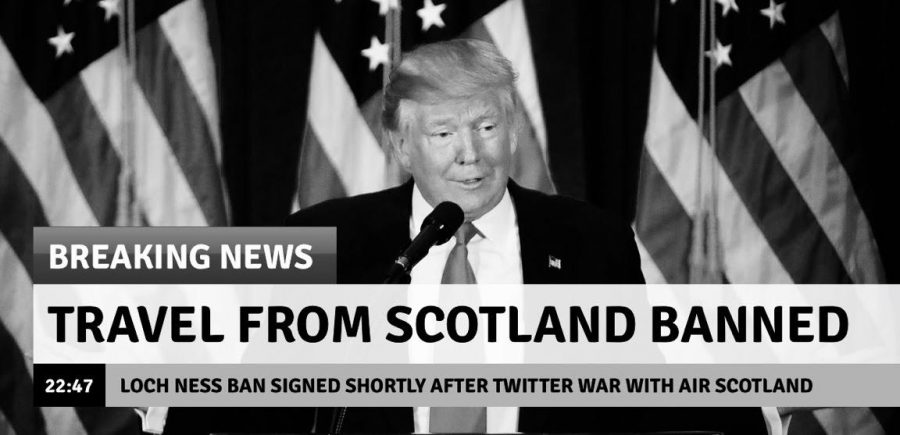 A live Fox News streaming of President Trumps new travel ban for visitors to and from Scotland.