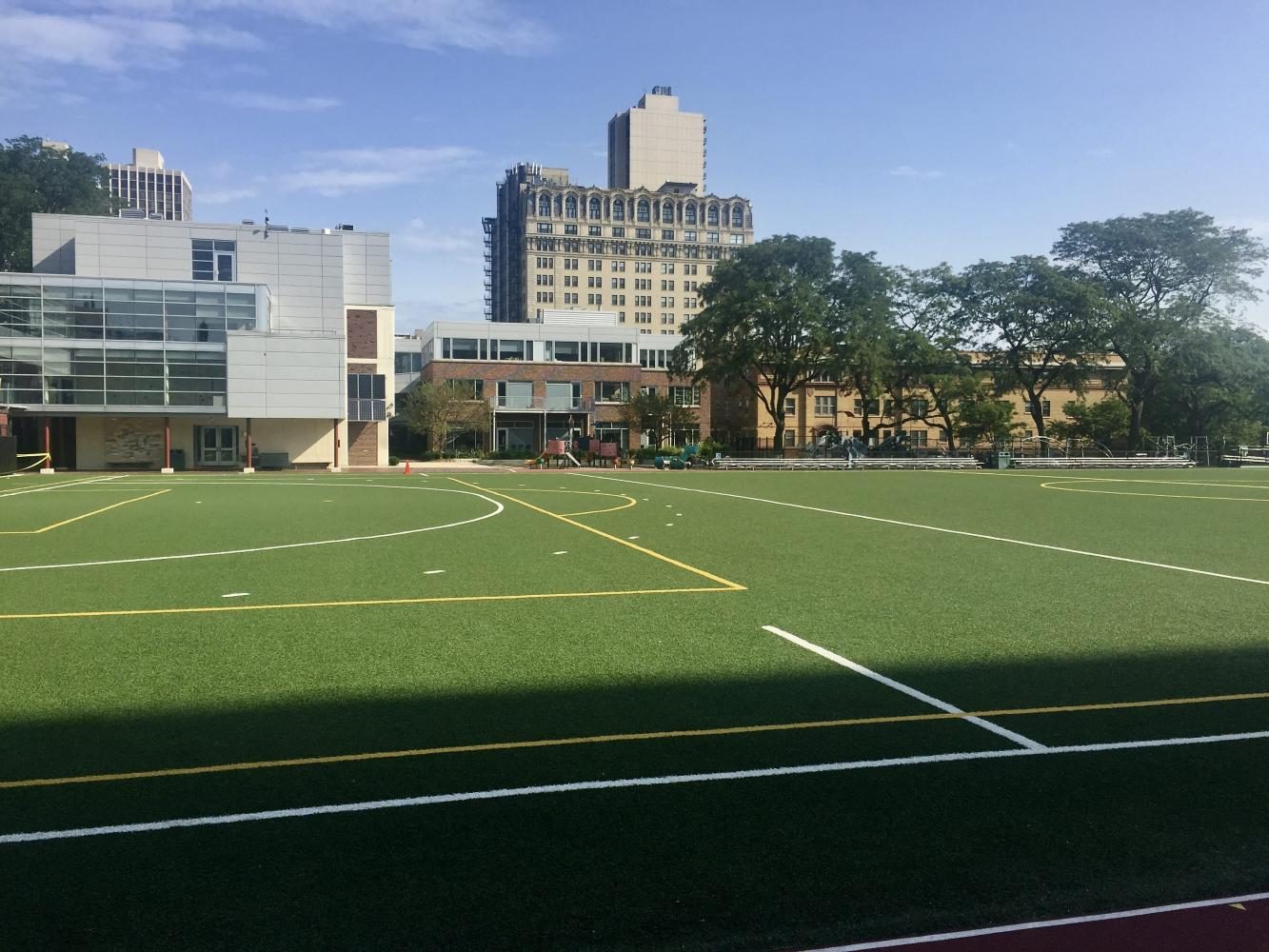 The Parker turf field, installed in 2012, is home to Colonel athletics.
