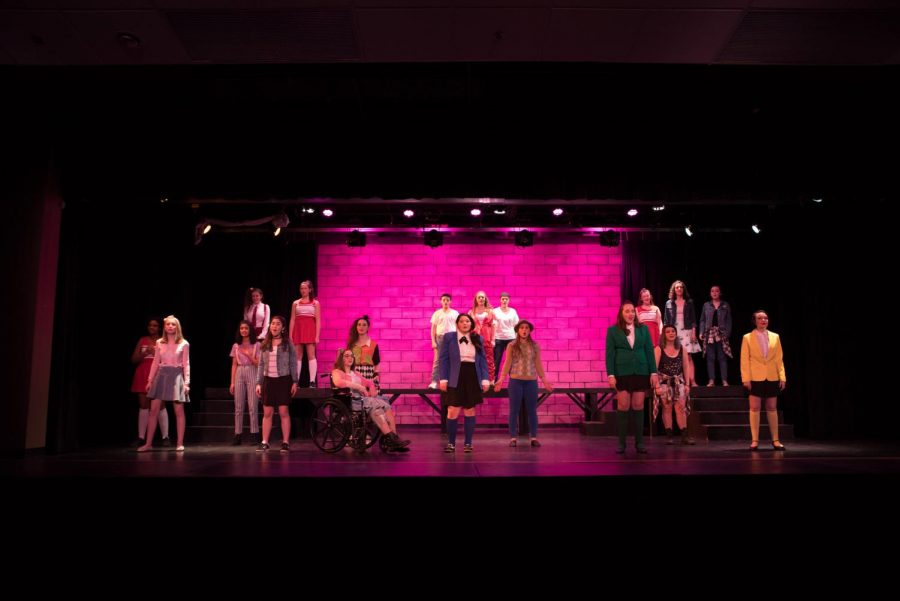 The Cast of Heathers lines up for a show-stopping number.