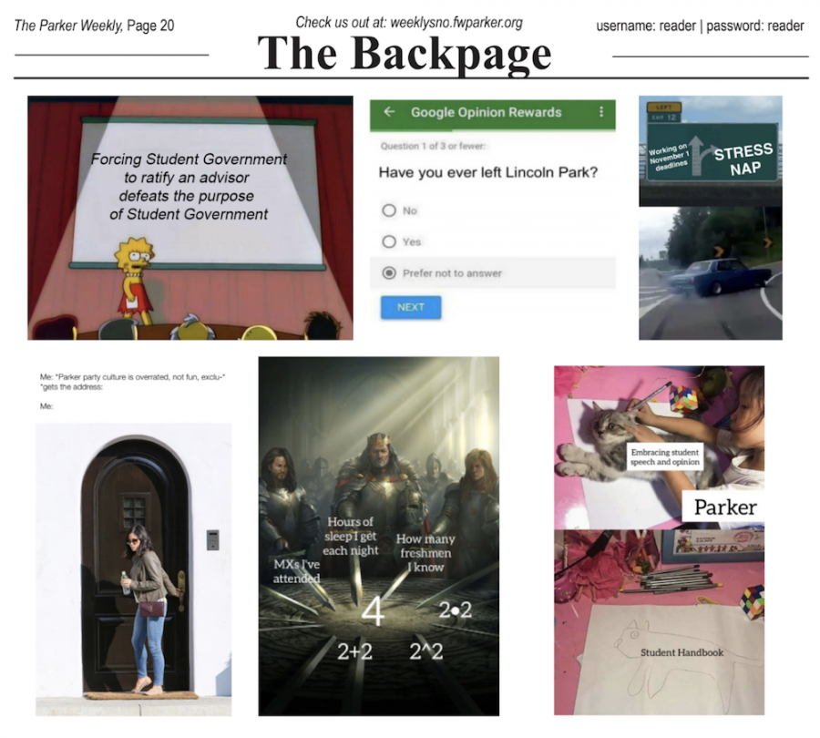The Backpage, Issue 3 — Volume CVIII
