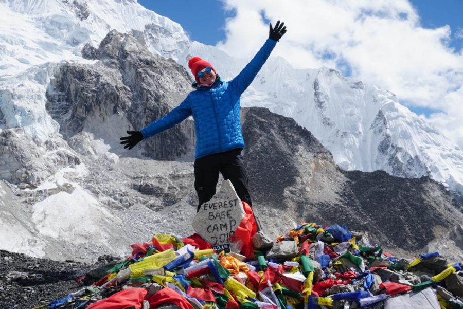 Grace Buono, class of 2018, using her gap year to climb to the Mount Everest base camp.  