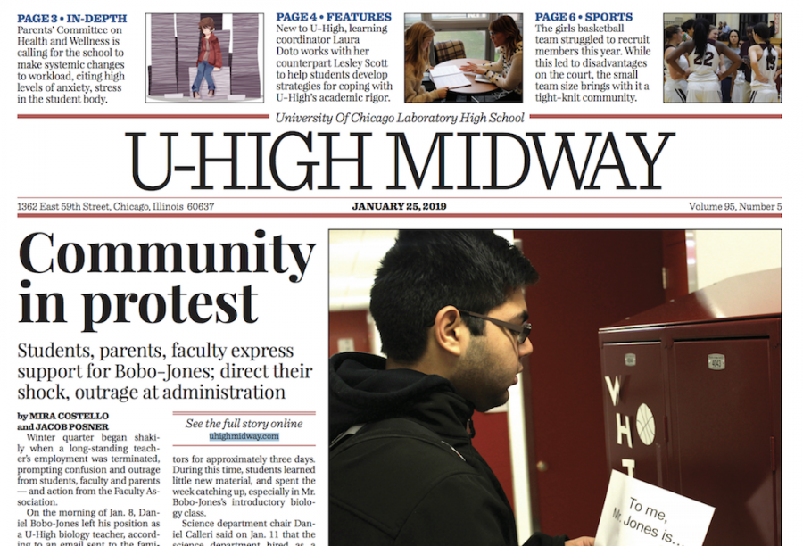 The U-High Midway does not face censorship by administration, though technically, it lacks First Amendment privileges. Photo courtesy of the Midway staff.