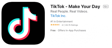 Screenshot of TikTok on Apple's App Store.