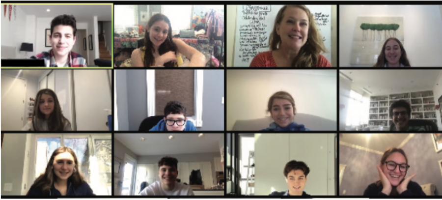 Student Government’s Cabinet meeting over Zoom.