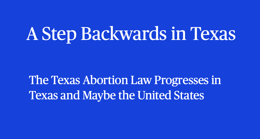 A Step Backwards in Texas