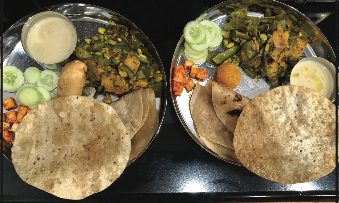 Tara’s Diwali meal. 