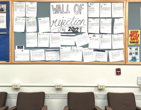 On the 4th Floor, Students can view the infamous Wall Of Rejection.