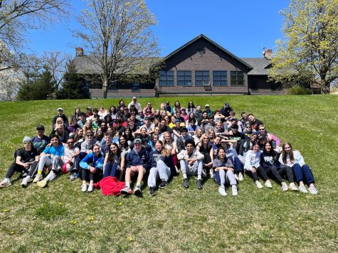 The junior class on Camp Duncans lawn.