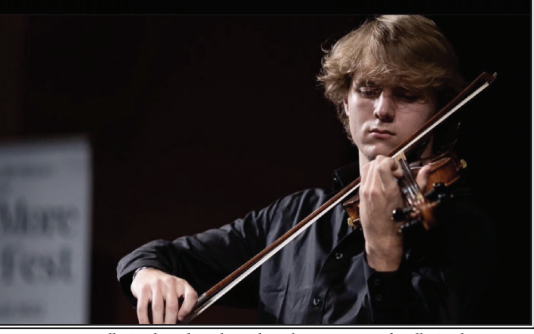 Junior Wells Gjerlow plays the violin. Photo courtesy of Wells Gjerlow