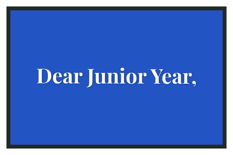Dear Junior Year,