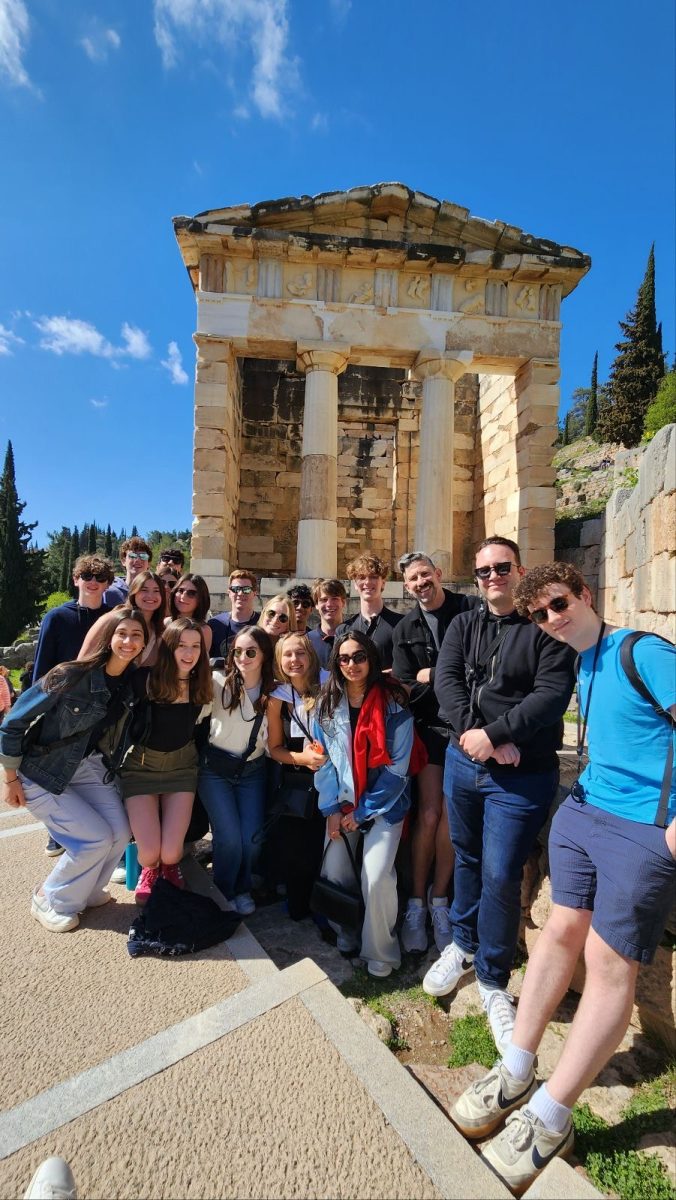 The Model UN group visits Delphi, the site of the ancient oracle.