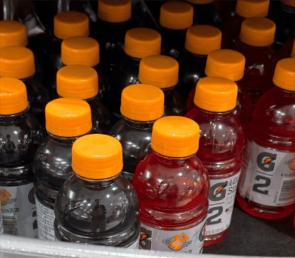 A selection of Gatorades with harmful dyes in the cafeteria. Photo by Noah Michenaud