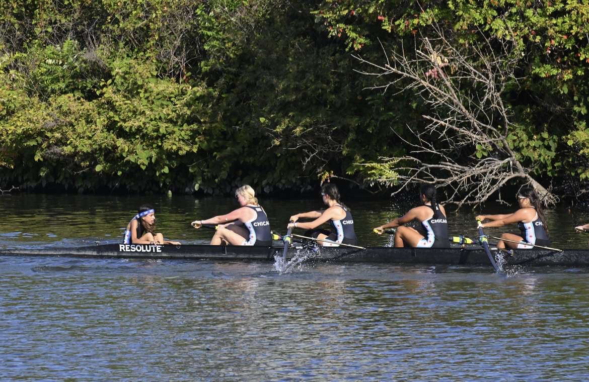 Charlotte Paul participating in rowing.