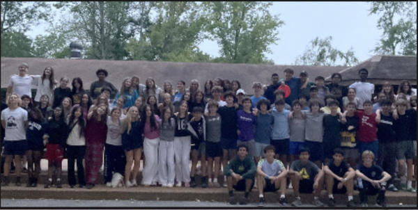 Class of 2027 at their sophomore retreat.