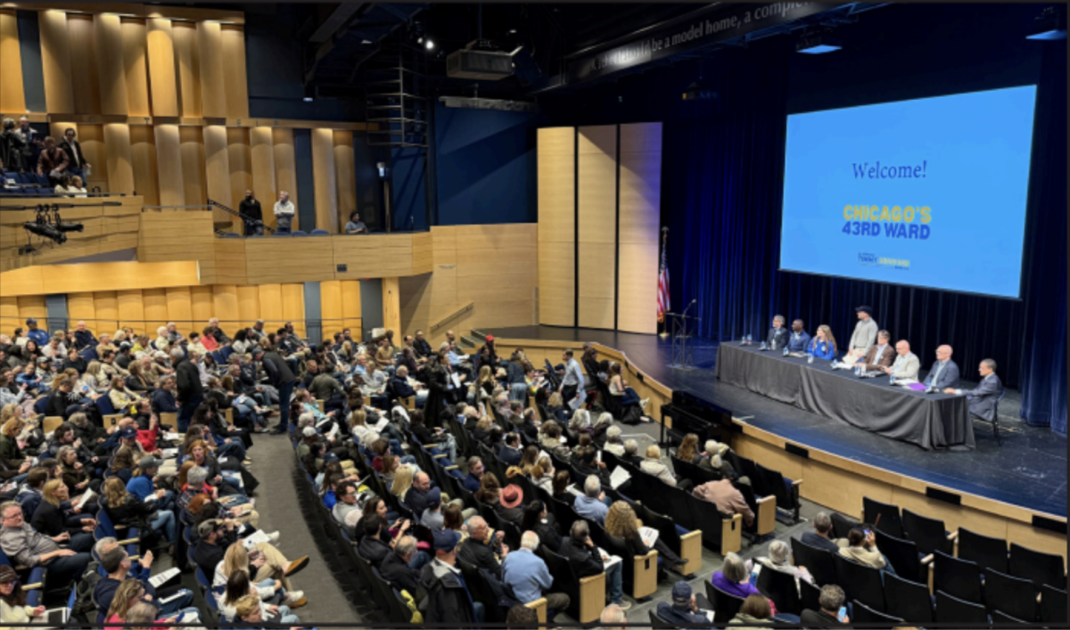 Community members gather for Community meeting on March 31 hosted in the Parker Auditorium. 