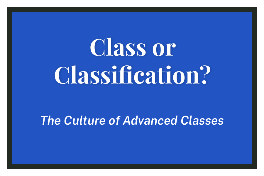 Class or Classification?